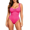 thumbnail image 2 of Idoravan Womens Bodysuits Fitted Summer V-Neck Jumpsuit with Wide Shoulder Straps Spicy Girl Tight Fitting Jumpsuit, 2 of 7