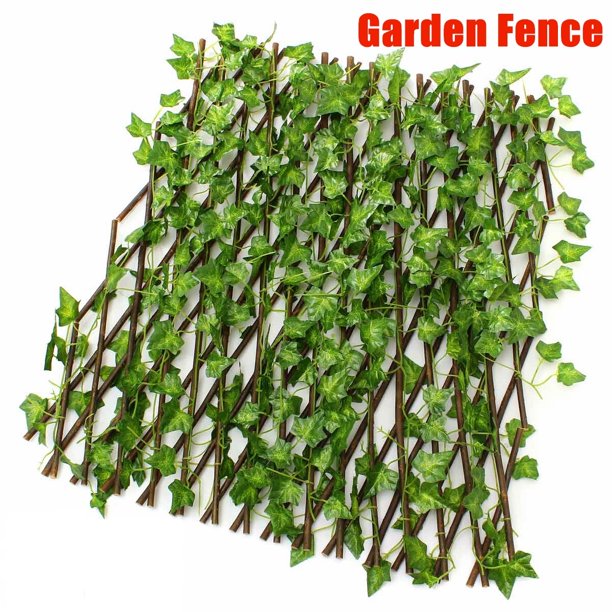 Expandable Artificial Ivy Leaves Leaf Fence Gardening Branch Privacy