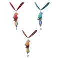 thumbnail image 3 of fastboy Collier Pendentif Design Perroquet Plume Colorée Style Western Électroplaqué, 3 of 7