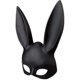 thumbnail image 2 of Nirvana Rabbit Mask Black Masquerade Mask Rabbit Eye Mask With Ears Rabbit Mask For Halloween Party Cosplay Fancy Dress Easter Carnival, 2 of 4