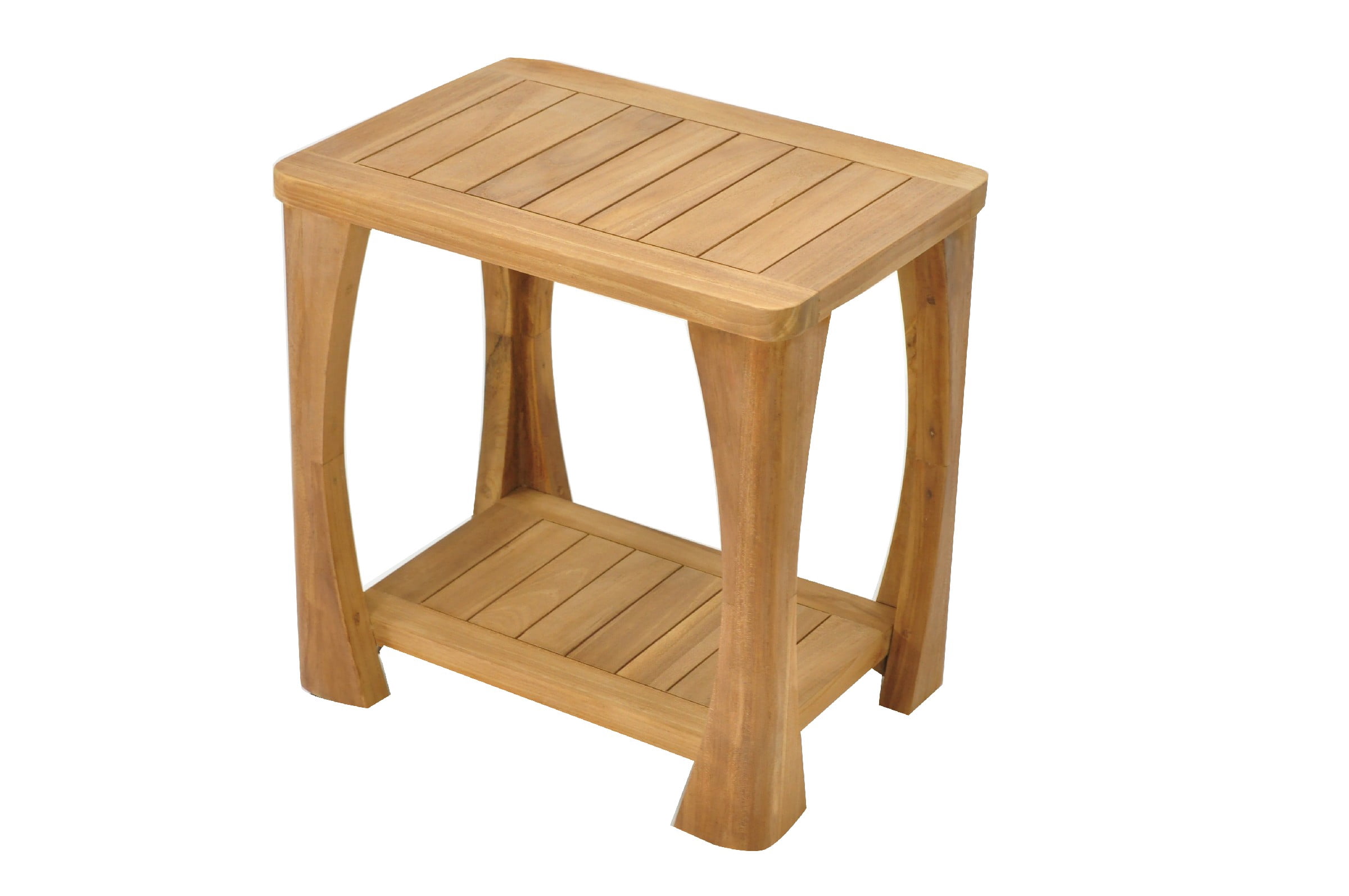 Grade-A Teak Wood Athena Shower Seat 18" Outdoor Patio Stool Bench ...
