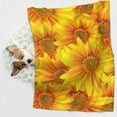 thumbnail image 6 of Naloa 3D Sunflowers Dog Blanket, 3 Sizes Cat Blanket for Indoor Cats Large Medium Small Dog Gifts-Small, 6 of 8
