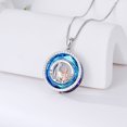 thumbnail image 3 of WINNICACA Mother Daughter Necklace Sterling Silver I Love You Forever Pendant with Blue Crystal Jewelry Best Moms Ever Birthday Anniversary Valentines Mothers Day Gifts for Women, 3 of 6