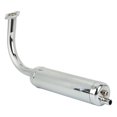 thumbnail image 3 of Tubo de escape de motocicleta de 40 mm, 49 a 80 cc, superficie anodizada, apto para bicicletas eléctricas de 26 y 28 pulgadas, color plateado., 3 of 14