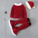 thumbnail image 5 of Traje navideño de terciopelo para niñas, traje acampanado de Papá Noel para bebés pequeños, novedad de 2024, 5 of 5