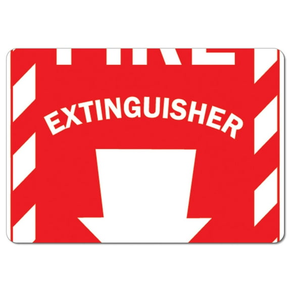 OSHA Aluminum Sign - Fire Extinguisher with Arrow |  Aluminum Sign | Protect Your Business, Work Site, Warehouse & Shop Area |  Made in the USA