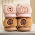 thumbnail image 5 of Capybara Slippers, Cute Stuffed Capybara Slippers, 5 of 6