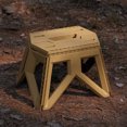 thumbnail image 1 of Solid Structure High Bearing Handle Folding Stool Portable Plastic Camping Step Stool Outdoor Supplies, 1 of 7