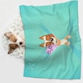 thumbnail image 5 of Lsque Bluey Pattern Waterproof Throw Blanket Pet Blanket for Dogs & Indoor Cats, Washable - Shaggy Plush Calming Long Faux Fur & Velvet Dog Blanket -, 5 of 8