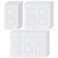 thumbnail image 1 of 20 piezas de aisladores de toma de corriente de aislamiento de pared, selladores para luz, interruptor, 1 of 8