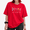 Red-2, variant on UNISHE Women's Flower Market California Poppy Floral Art Graphic Short Sleeve T-shirt Loose Fit Casual Everyday Tee