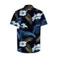 thumbnail image 5 of Xysaqa Men's Big & Tall Shirts, Mens Hawaiian Shirts Button Up Tropical Holiday Beach Shirts Short Sleeve 3X 4X 5X Summer Savings, 5 of 5