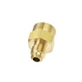 thumbnail image 4 of Uxcell 1/4 SAE Flare Male to 1/4NPT Female Tubing Adaptor Brass Pipe Fitting 4 Pack, 4 of 5