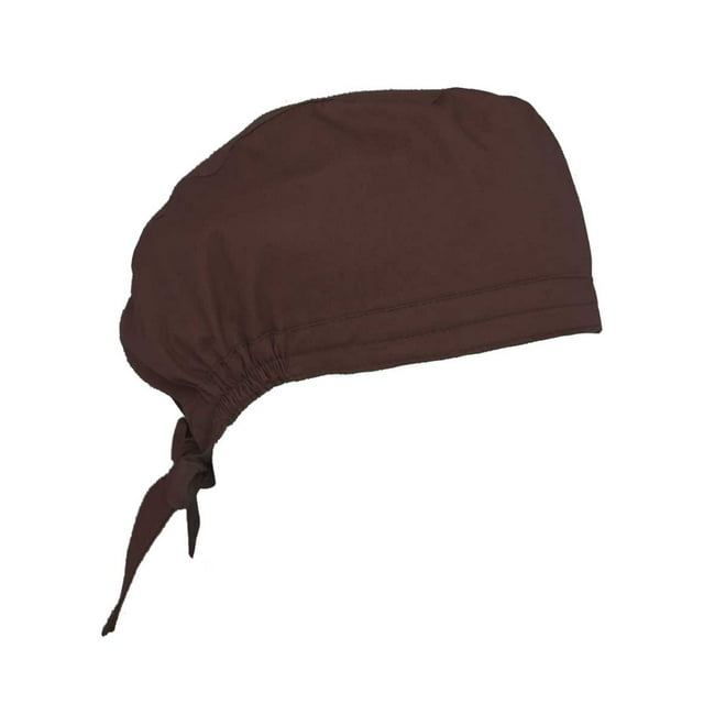 Scrub Cap with Sweatband Adjustable Tie Back Scrub Hat