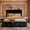 Black, variant on EnHomee Queen Bed Frame with Adjustable Headboard Upholstered Queen Size Bed Frame with Charge Station & Storage, Beige, No Box Spring Needed, Noise Free