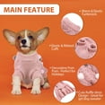 thumbnail image 2 of Dogs Sweater Dress With Bowtie Winter Sweater Clothes Knitted Girls Pet Clothes for Small for Small Medium Dogs Cats, 2 of 8