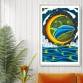 thumbnail image 2 of IDEA4WALL Framed Canvas Wall Art for Living Room, Bedroom Whale Canvas Prints for Modern Home Decoration Ready to Hang, 2 of 4