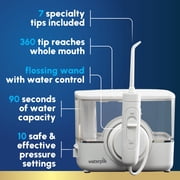 Waterpik ION Professional Water Flosser, Rechargeable and Portable, 10 Settings, 7 Flossing Tips, ADA Accepted, White