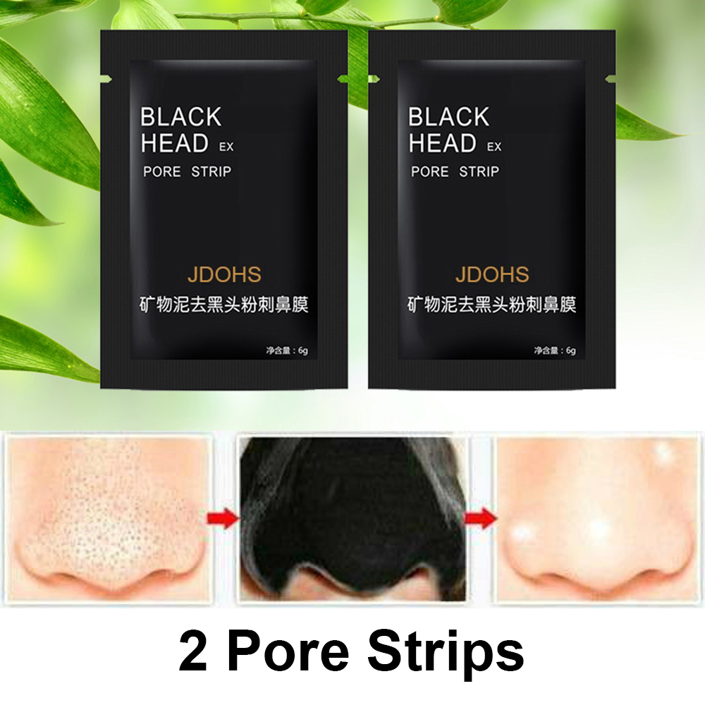 Charcoal Mask 2 Blackhead Remover Mask Plus 2 Extractors And 2 Pore Strips Deep Cleansing Facial Black Mask For Blackheads, Whitehead, Pimples, Peel Off Face Mask For Acne Treatment - image 5 of 10