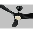 thumbnail image 5 of 3 Blade 52 inch Ceiling Fan with Light Kit-Matte Black Finish-Dark Walnut Blade Color Bailey Street Home 96-Bel-3087742, 5 of 10