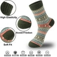 thumbnail image 6 of 5 Pairs Womens Wool Socks - Winter Warm Wool Socks Thick Knit Socks Hiking Socks, Warm Thick Soft Cozy Socks for Cold Weather, Winter Warm Socks for Women, 6 of 6