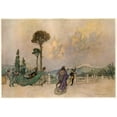 thumbnail image 3 of Warwick Goble 24x18 Black Modern Framed Museum Art Print Titled - The Castles in the Air (1911), 3 of 5