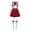 Type B Burgundy, variant on TiaoBug Kids Girls Uniform Set Short / Long Sleeve Bow Tie Blouse with A-Line Mini Pleated School Type A Burgundy 140