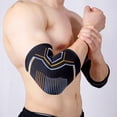 thumbnail image 5 of Elbow Brace Compression Support Sleeve Super Soft Elastic Breathable Friendly to Skin Weightlifting Workout Elbow Support Sleeve, 5 of 6
