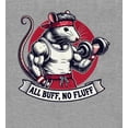 thumbnail image 4 of All Buff no Fluff Gym Rat Youth Heather Gray Jogger Pants-Medium, 4 of 4