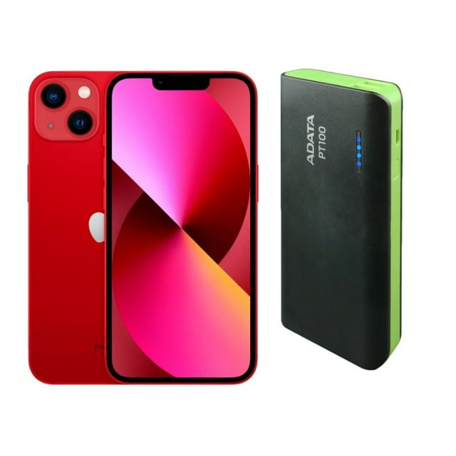 Smartphone iPhone 13 Reacondicionado 128gb Rojo + Power Bank 10,000mah Apple iPhone MLML3LLA