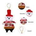 thumbnail image 4 of CREATITOY 4 Pcs Knitted Christmas Tree Ornaments Standing Design Xmas Holiday Decorations for Home Party plies, 4 of 8