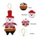 thumbnail image 4 of Adornos navideños, Juego de 4 colgantes para árbol de Navidad: muñeco de nieve anciano, colgante decorativo de poliéster., 4 of 8