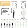 thumbnail image 2 of 1Set 12Pcs Halloween Skeleton Shower Curtain Hooks Mechanical Skull Resin R tproof Hanger Halloween Decoration Pendants Rings Accessories for Home Bedroom Living Room Bathroom 2 Color, 2 of 5
