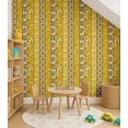 thumbnail image 4 of S4Sassy Self-Stick Decorative Boho Wallpaper, Circular Stripes Wall Paper, Plain Vinyl Waterproof Contact Paper, Yellow, 25"X240" Removable Renter Friendly Wall Covering For Bedroom, Dining Room, 4 of 9