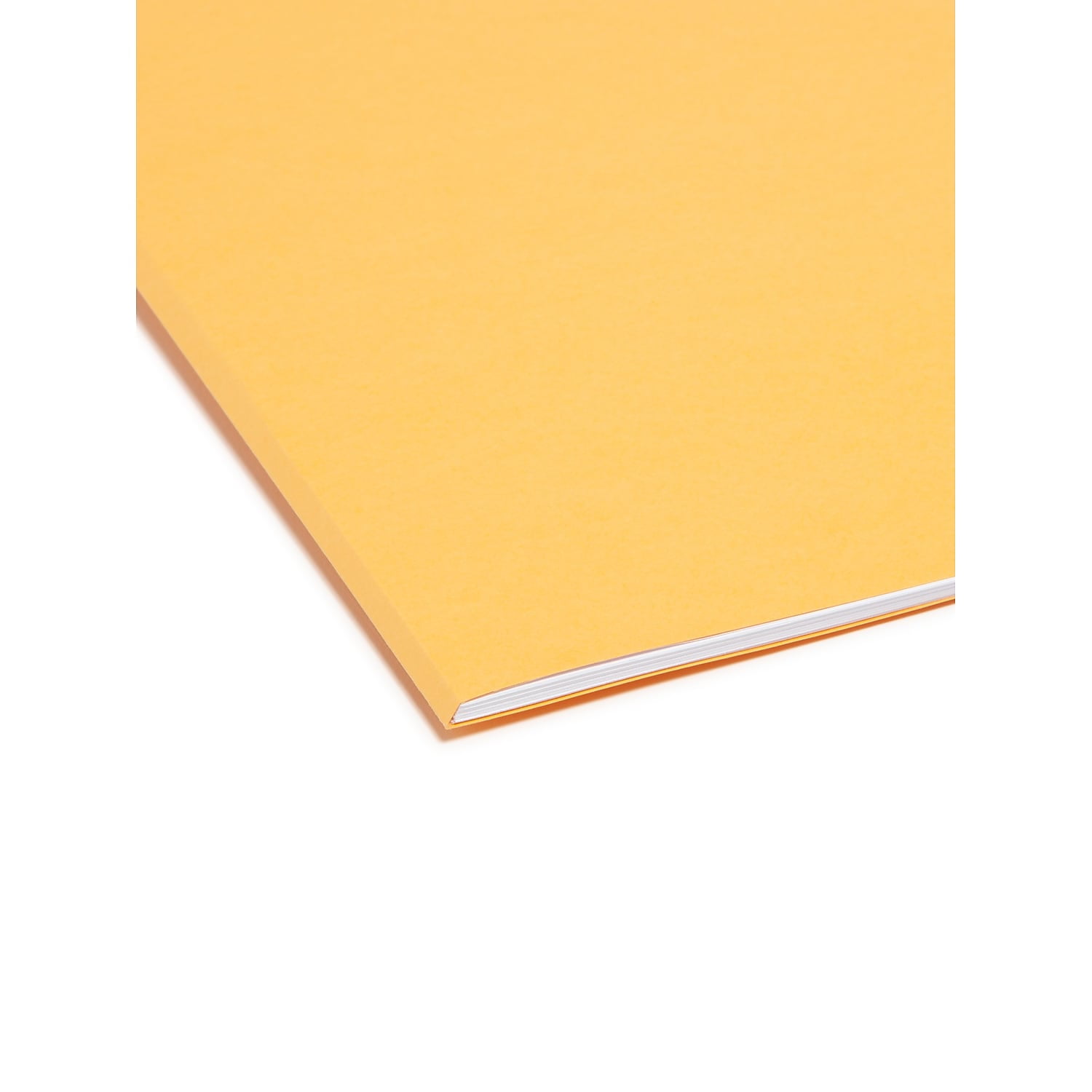 Smead 12234 File Folders, 1/3 Cut, Reinforced Top Tab, Letter, Goldenrod, 100/Box