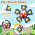 thumbnail image 2 of Juguetes con ventosa para bebé, juguetes con ventosa para bebé, bandeja para trona, mesa de baño, viajes, juguetes sensoriales y regalo para niños pequeños de 1 a 3 años (4 unidades), 2 of 5