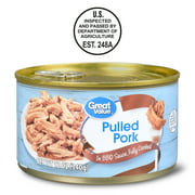 Great Value Pulled Pork, in BBQ Sauce, 12 oz