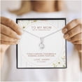 thumbnail image 4 of Son To Mom Gift On His Wedding Day, Groom To Mom Gift, Mother Of The Groom Gift From Groom, Mom Wedding Gift From Son, To Mom Necklace, Necklaces with Meaningful Messages Card Inside, 4 of 6