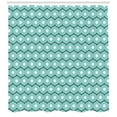 thumbnail image 3 of Ambesonne Abstract Shower Curtain, Circles and Stripes, 69"Wx75"L, Seafoam Black White, 3 of 3