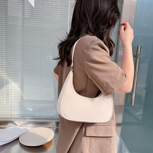 Bolso de hombro de nailon Hugo Blanco gran capacidad para mujer Monedero de hombro
