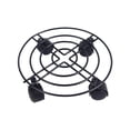 thumbnail image 2 of keepw Metal Wide Application Round Plant Trolley For Stable Plant Pot Trolley With Brake Wheel diameter35cm 1Set, 2 of 6