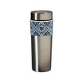 thumbnail image 1 of Cypress The Tandem Double wall Stainless Steel and Ceramic Cup, 17 OZ, Blue Bloosom Array, 1 of 1