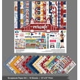 thumbnail image 3 of Inkdotpot Travel Collection Double,Sided Scrapbook Paper Kit Cardstock 12"x12" Card Making Paper Pack Of With Sticker Sheet - 16 Pages - Multicolor, 3 of 4