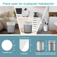thumbnail image 3 of JZCQZCXB Bolsas de Basura 300Pcs, Bolsas para Basura Medianas Biodegradables 50 * 60CM, Gruesas, Inodoras, Grandes, Compostables, ideal para Cocina, Ba&ntilde;o, Oficina, Hogar (Verde), 3 of 7