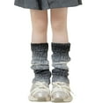 thumbnail image 4 of Tisuna Toddler Girls Socks Kids Knee High Stacked Socks Gradient Print Leg Warmers Loose Socks For Girls Kids Children Black, 4 of 4