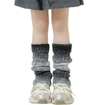 lnmuld Kids Leg Warmers Knitted Leg Warmers Loose Socks Knee High Leg Warmers for Girls Size:One Size