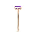 thumbnail image 3 of ANGARA Natural 1.2 Ct. Amethyst Fashion Ring in 14K Rose Gold for Women (Ring Size: 3), 3 of 9