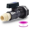 thumbnail image 1 of PVC Rain Garden Barrel Faucet Barrel Faucet Kit Hose Adapter for Aquariums and Pools, 1 of 4
