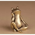 thumbnail image 1 of Pure Brass Sitting Tea Pet Ornament Elegant Desktop Unique Home Decoration Accessory, 1 of 5