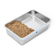 thumbnail image 3 of XL Sifting Cat Litter Box for Pine Pellets, Stainless Steel Sifting Box, for Large-Cat, Odor Control, Anti-Tracking, No Scoop, Includes Liners, Pine Litter & Metal Scoop, 3 of 8